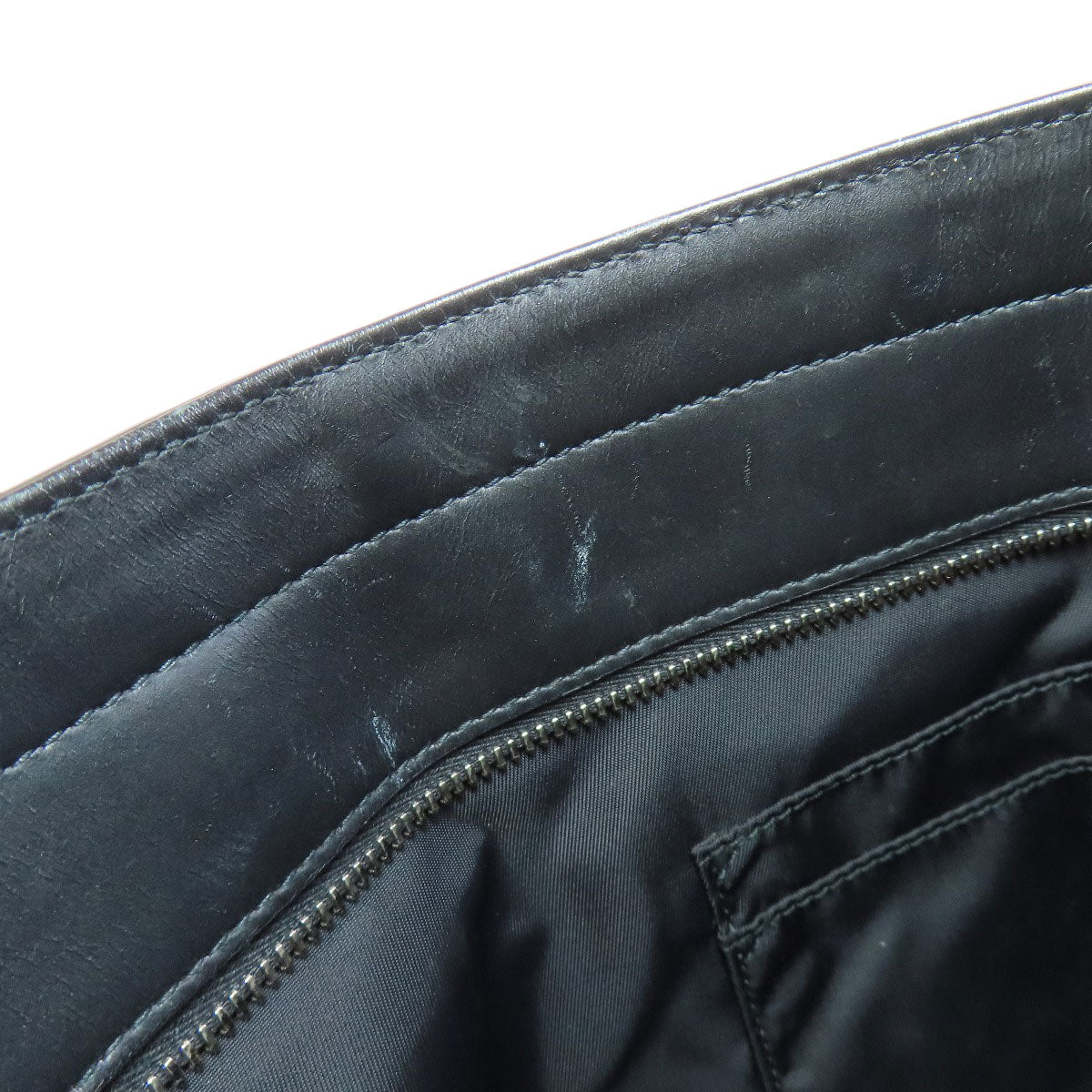 GUCCI Tote Bag 631245 Nylon black Sherry line outlet Women Used Authentic