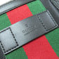 GUCCI Tote Bag 631245 Nylon black Sherry line outlet Women Used Authentic