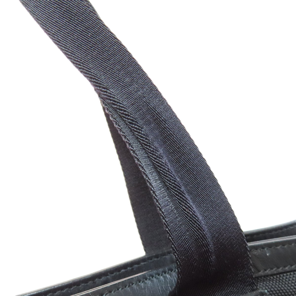 GUCCI Tote Bag 631245 Nylon black Sherry line outlet Women Used Authentic