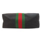 GUCCI Tote Bag 631245 Nylon black Sherry line outlet Women Used Authentic