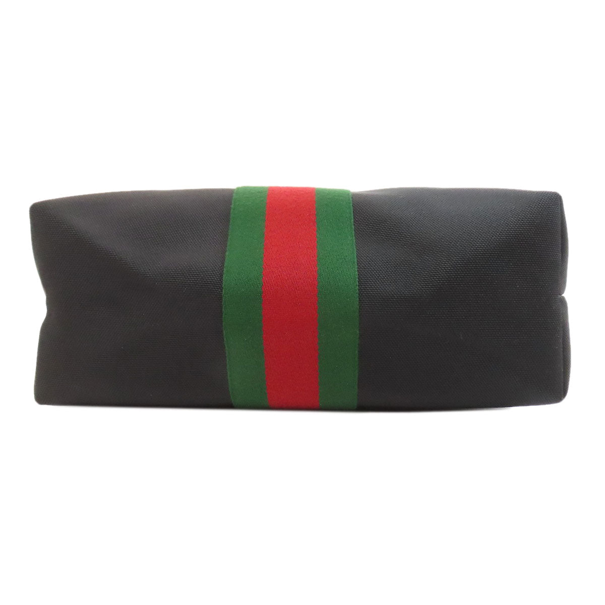 GUCCI Tote Bag 631245 Nylon black Sherry line outlet Women Used Authentic