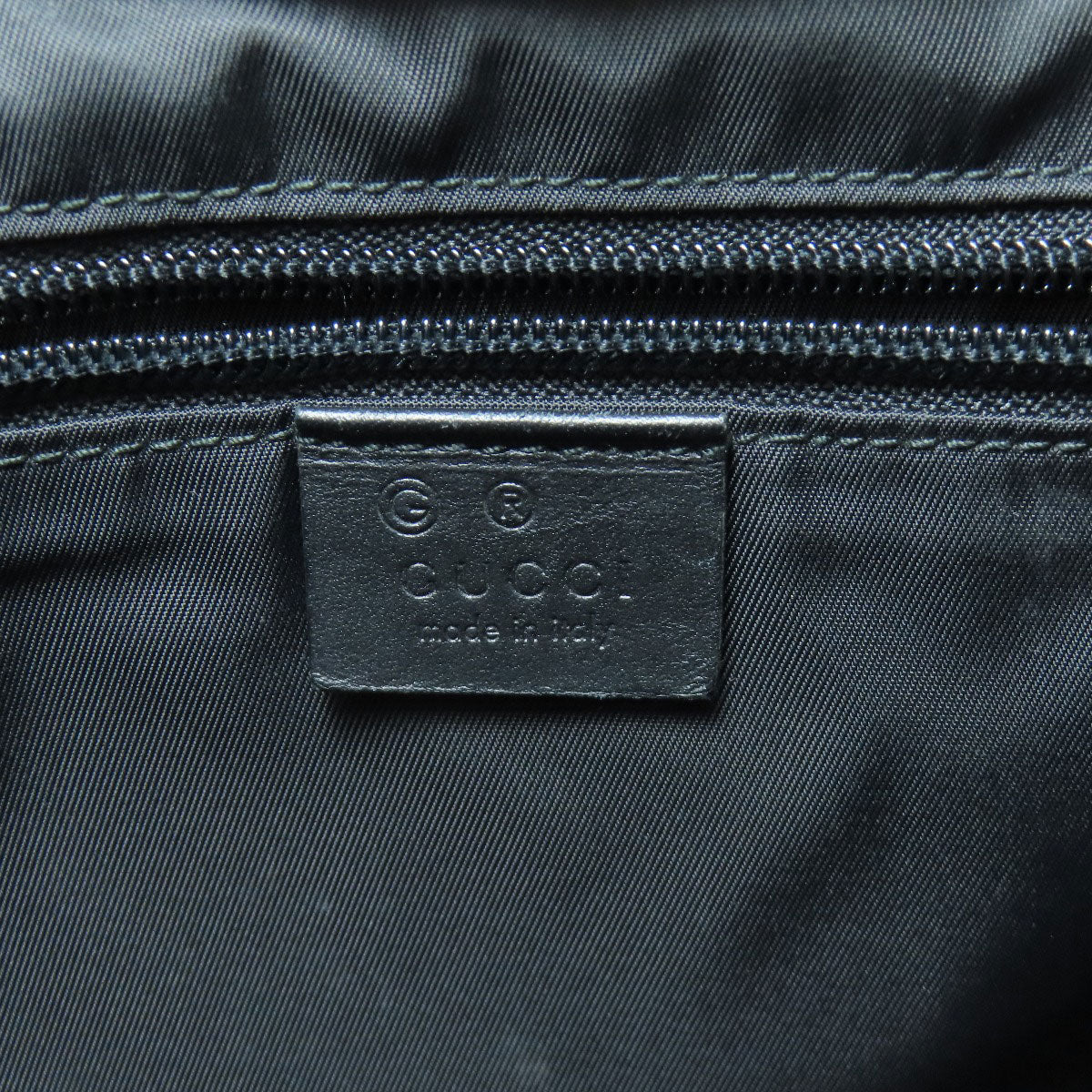 GUCCI Tote Bag 631245 Nylon black Sherry line outlet Women Used Authentic