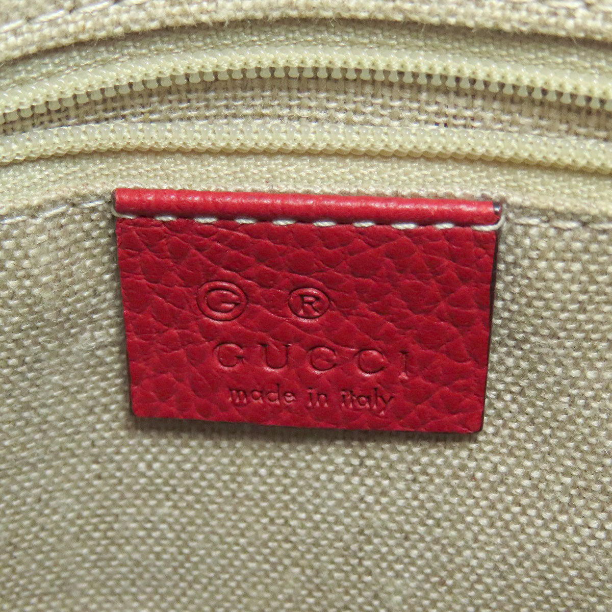 GUCCI Handbag 449241 Canvas, Leather Red GG outlet 2WAY Women Used Authentic