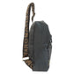FENDI Sling bag canvas black logo Women Used Authentic