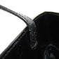 PRADA Handbag leather black LogoMetal embossed