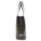 PRADA Handbag leather black LogoMetal embossed