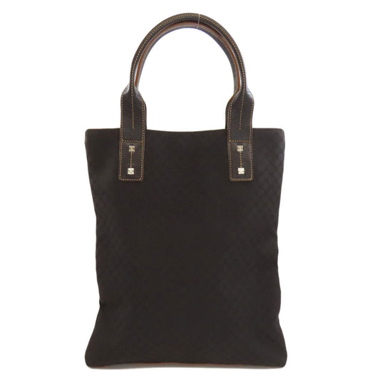 CELINE Tote Bag Nylon black Macadam Pattern Women Used Authentic