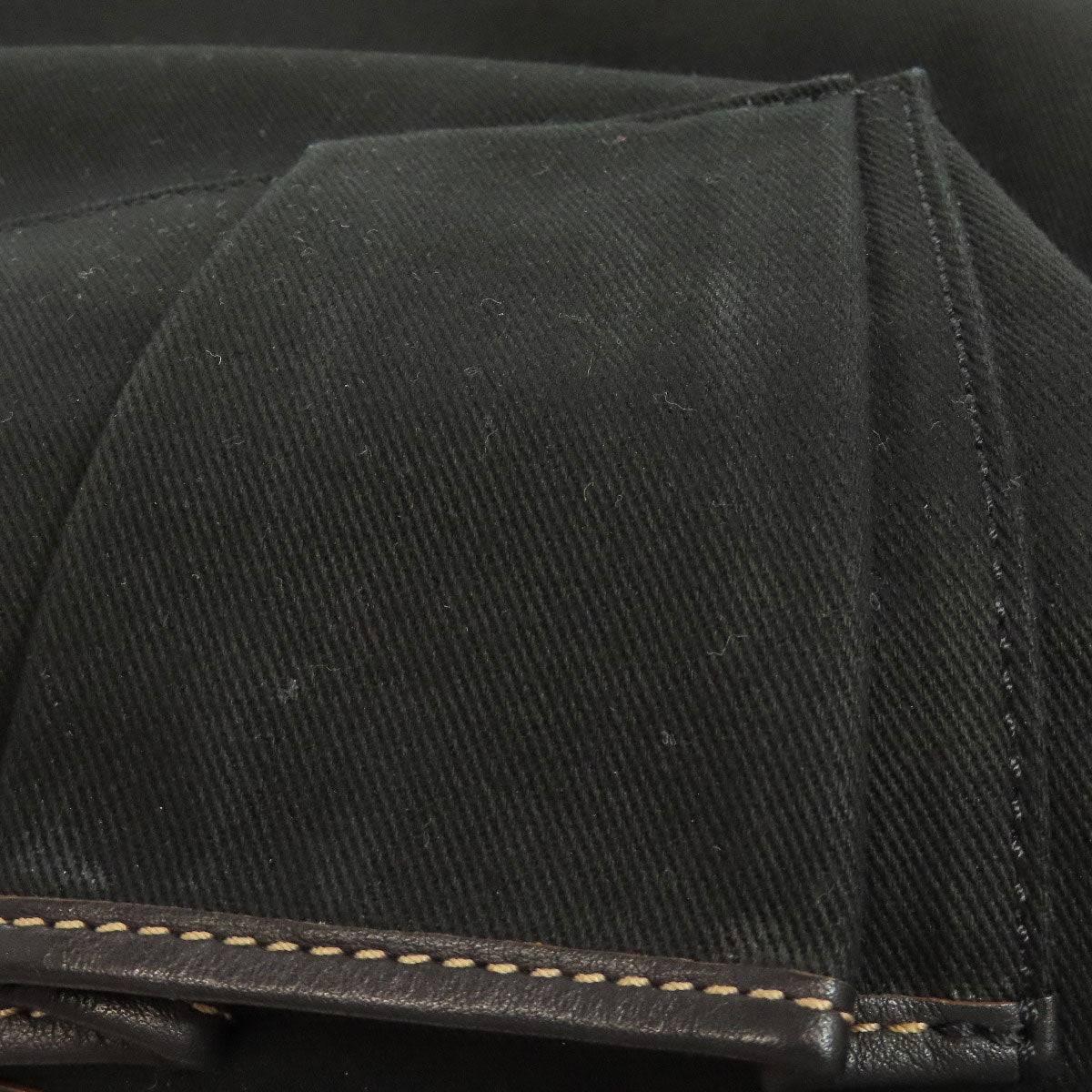 CELINE Tote Bag Nylon black Macadam Pattern Women Used Authentic