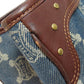 CELINE Handbag denim blue Macadam Pattern