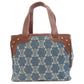 CELINE Handbag denim blue Macadam Pattern