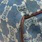 CELINE Handbag denim blue Macadam Pattern