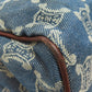 CELINE Handbag denim blue Macadam Pattern