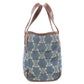 CELINE Handbag denim blue Macadam Pattern