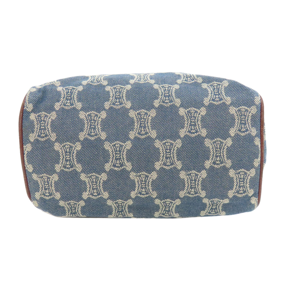 CELINE Handbag denim blue Macadam Pattern