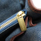 CELINE Handbag denim blue Macadam Pattern