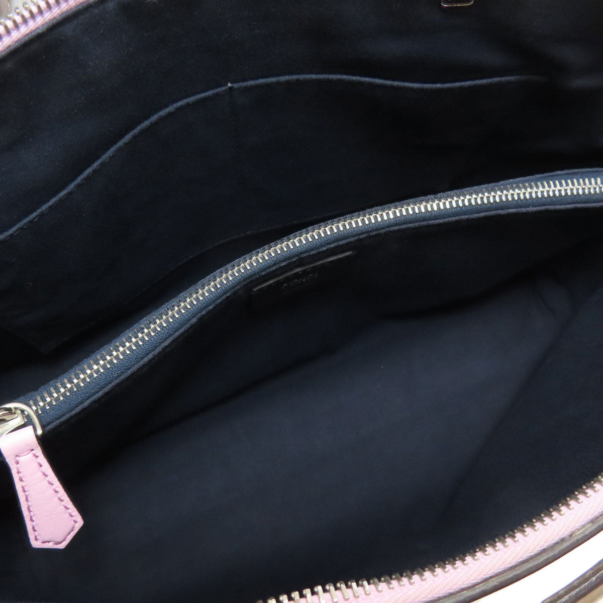 FENDI Handbag Calfskin Navy By the way 2WAY