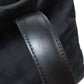 CHANEL Tote Bag Nylon jacquard black New Travel Line MM Women Used Authentic
