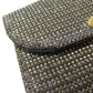 CELINE Bifold Wallet canvas Silver Triomphe Lame