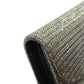 CELINE Bifold Wallet canvas Silver Triomphe Lame