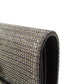 CELINE Bifold Wallet canvas Silver Triomphe Lame