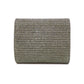 CELINE Bifold Wallet canvas Silver Triomphe Lame