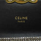 CELINE Bifold Wallet canvas Silver Triomphe Lame