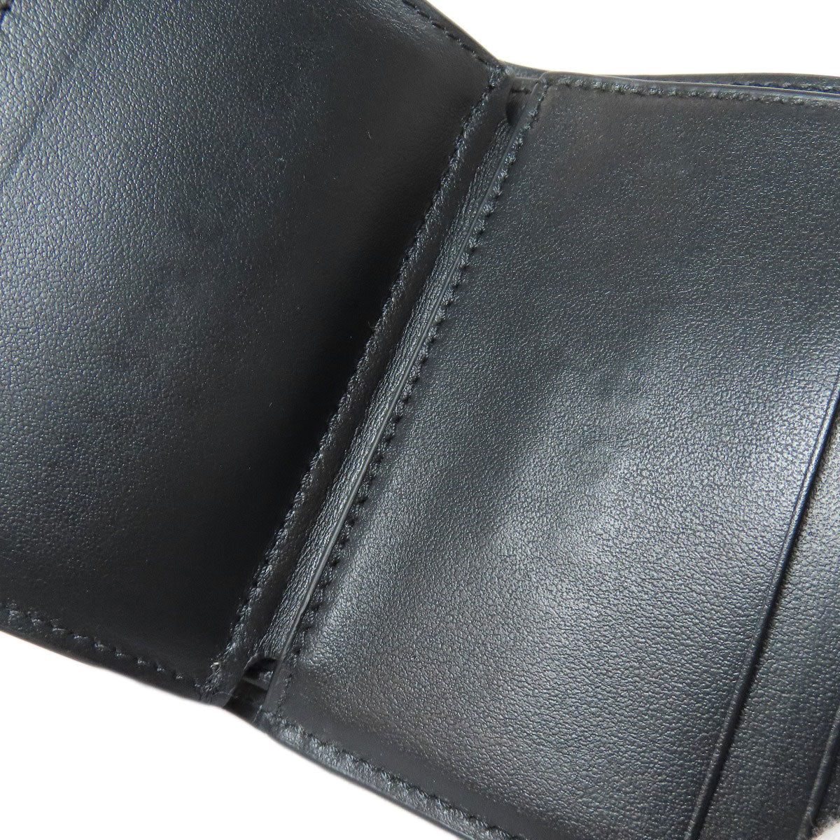 CELINE Bifold Wallet leather black Triomphe