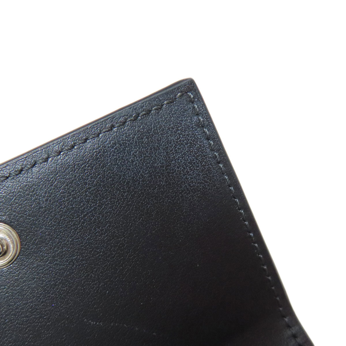 CELINE Bifold Wallet leather black Triomphe