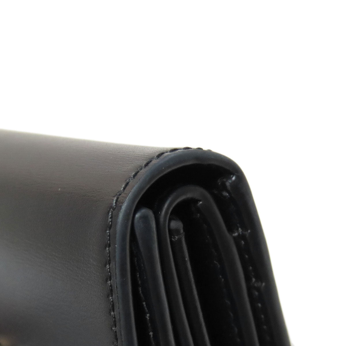 CELINE Bifold Wallet leather black Triomphe