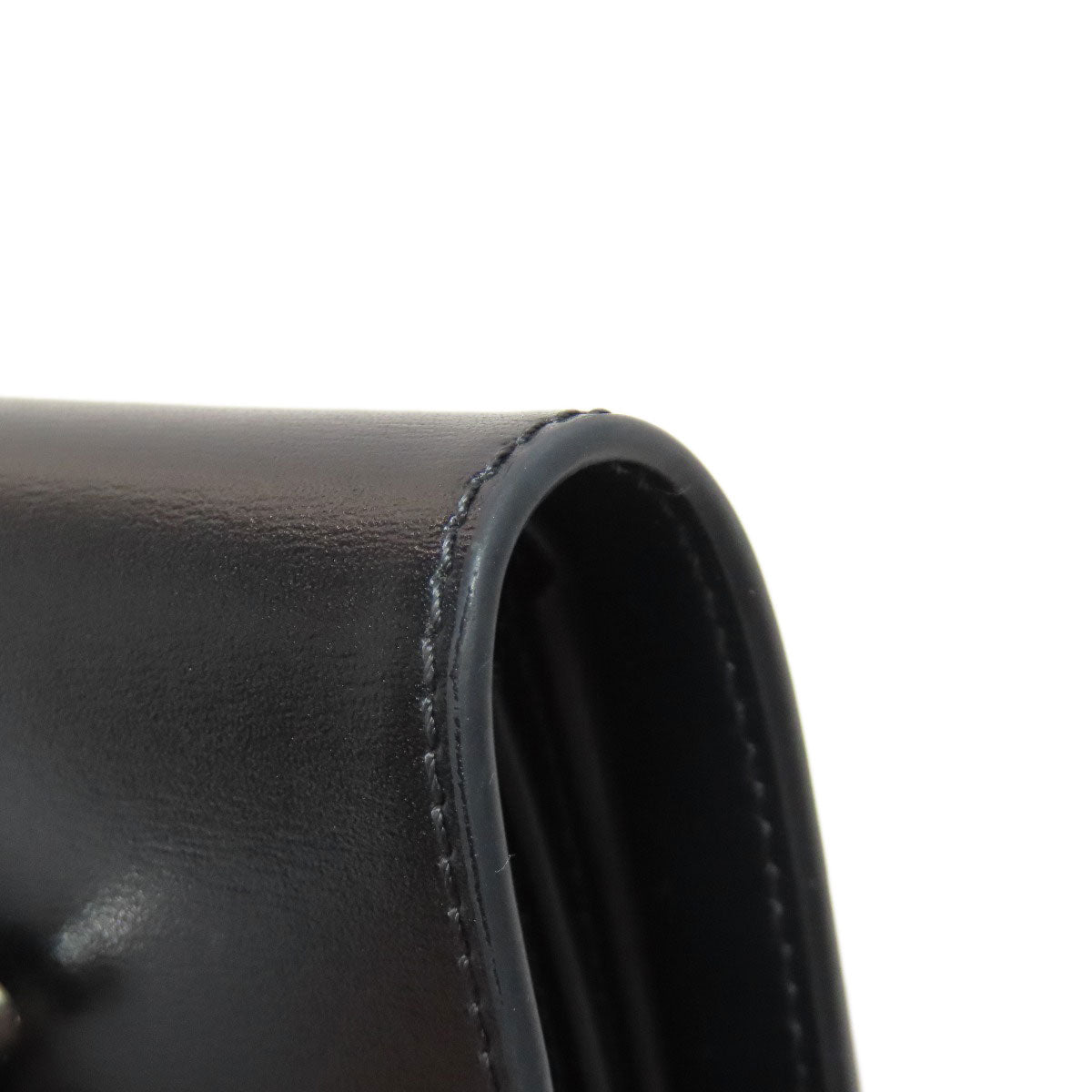 CELINE Bifold Wallet leather black Triomphe