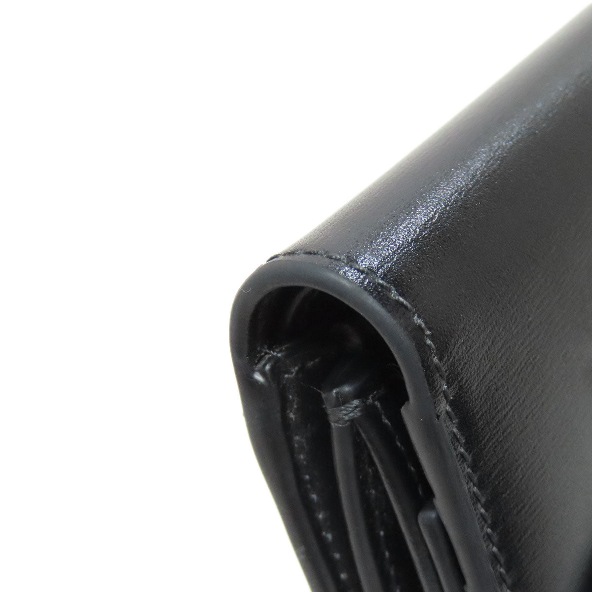 CELINE Bifold Wallet leather black Triomphe