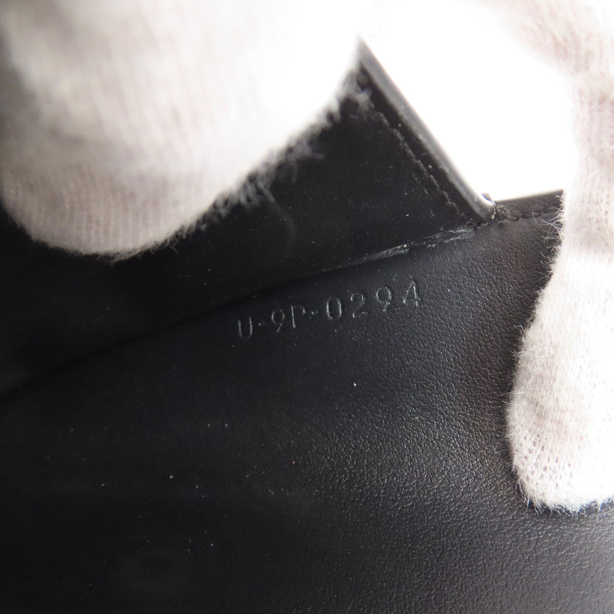 CELINE Bifold Wallet leather black Triomphe