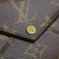 LOUIS VUITTON Bifold Wallet M81665 Monogram canvas Brown Portefeuille Celeste Women Used Authentic