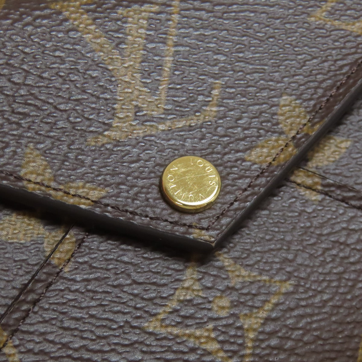 LOUIS VUITTON Bifold Wallet M81665 Monogram canvas Brown Portefeuille Celeste Women Used Authentic