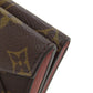 LOUIS VUITTON Bifold Wallet M81665 Monogram canvas Brown Portefeuille Celeste Women Used Authentic
