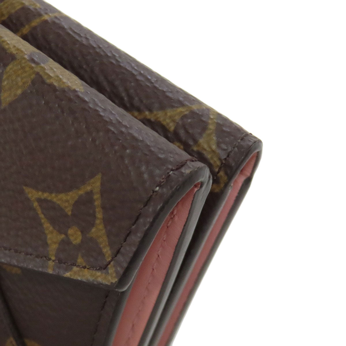LOUIS VUITTON Bifold Wallet M81665 Monogram canvas Brown Portefeuille Celeste Women Used Authentic