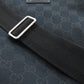 GUCCI Tote Bag 256099 canvas black GG canvas sherry line Women Used Authentic