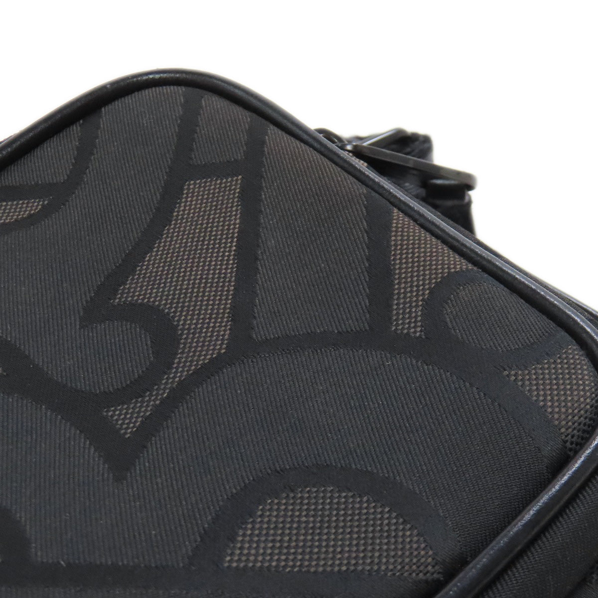 BURBERRY Shoulder Bag Nylon black B logo total pattern Women Used Authentic