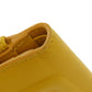 FENDI Bifold Wallet leather yellow FF Cube Women Used Authentic