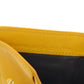 FENDI Bifold Wallet leather yellow FF Cube Women Used Authentic