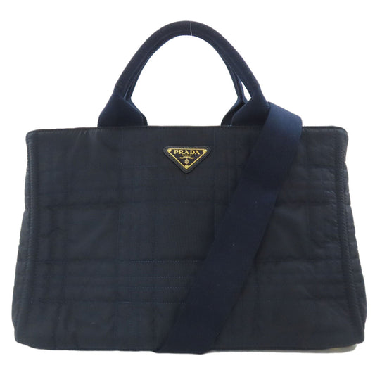 PRADA Tote Bag BN1877 Nylon Navy Canapa 2WAY