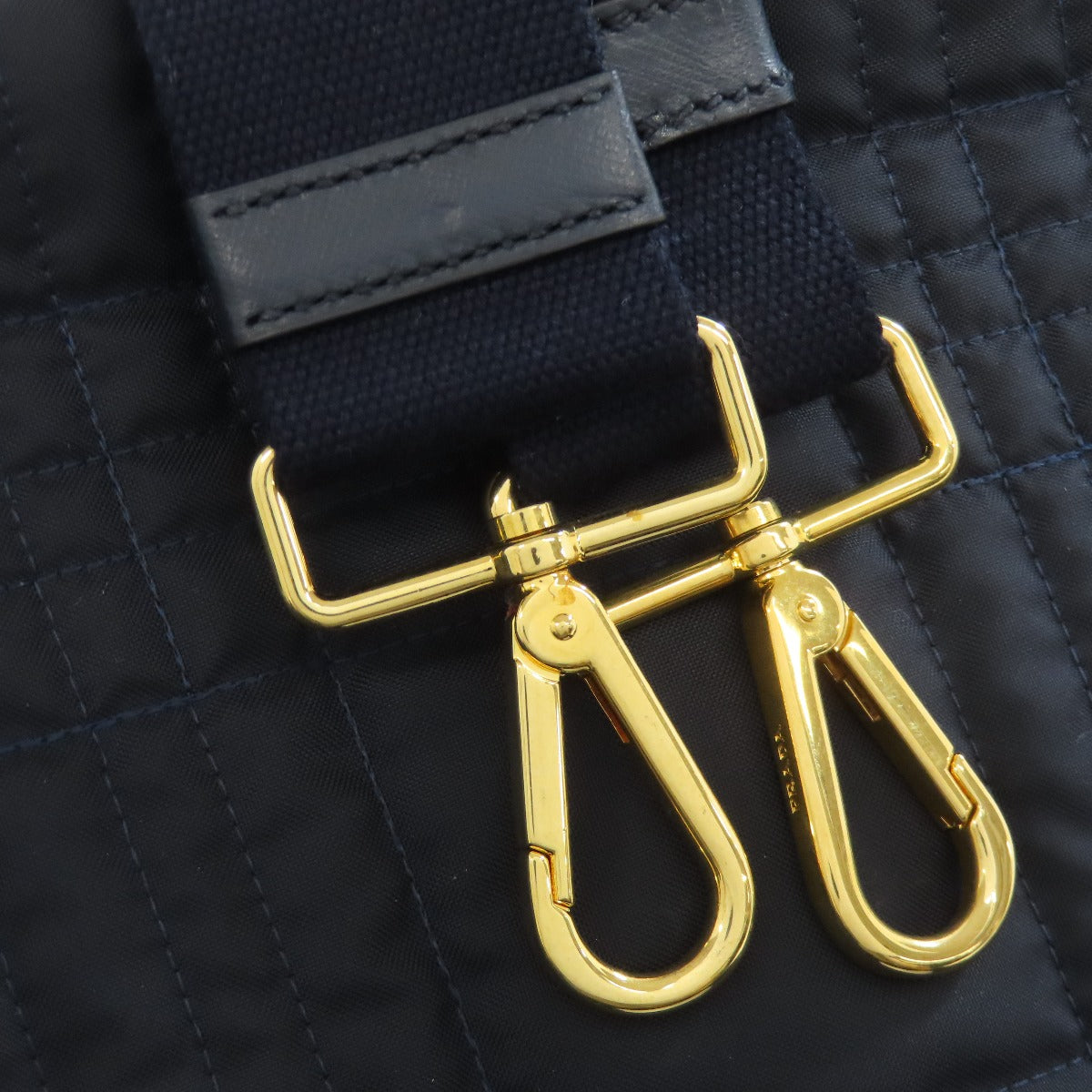 PRADA Tote Bag BN1877 Nylon Navy Canapa 2WAY