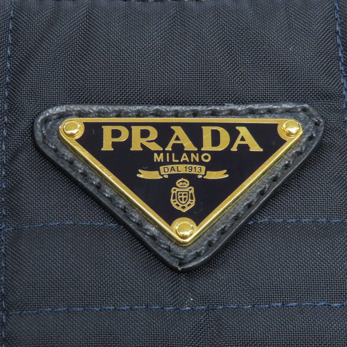 PRADA Tote Bag BN1877 Nylon Navy Canapa 2WAY