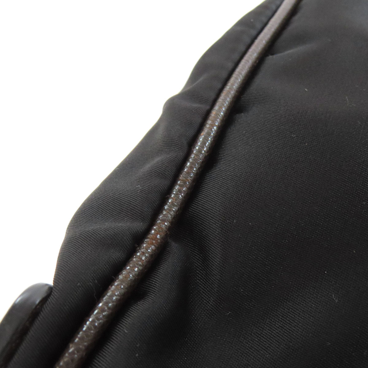 PRADA Shoulder Bag Nylon black Long shoulder