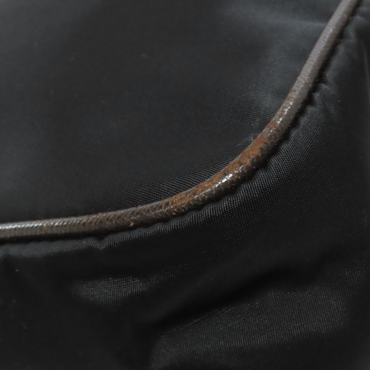 PRADA Shoulder Bag Nylon black Long shoulder