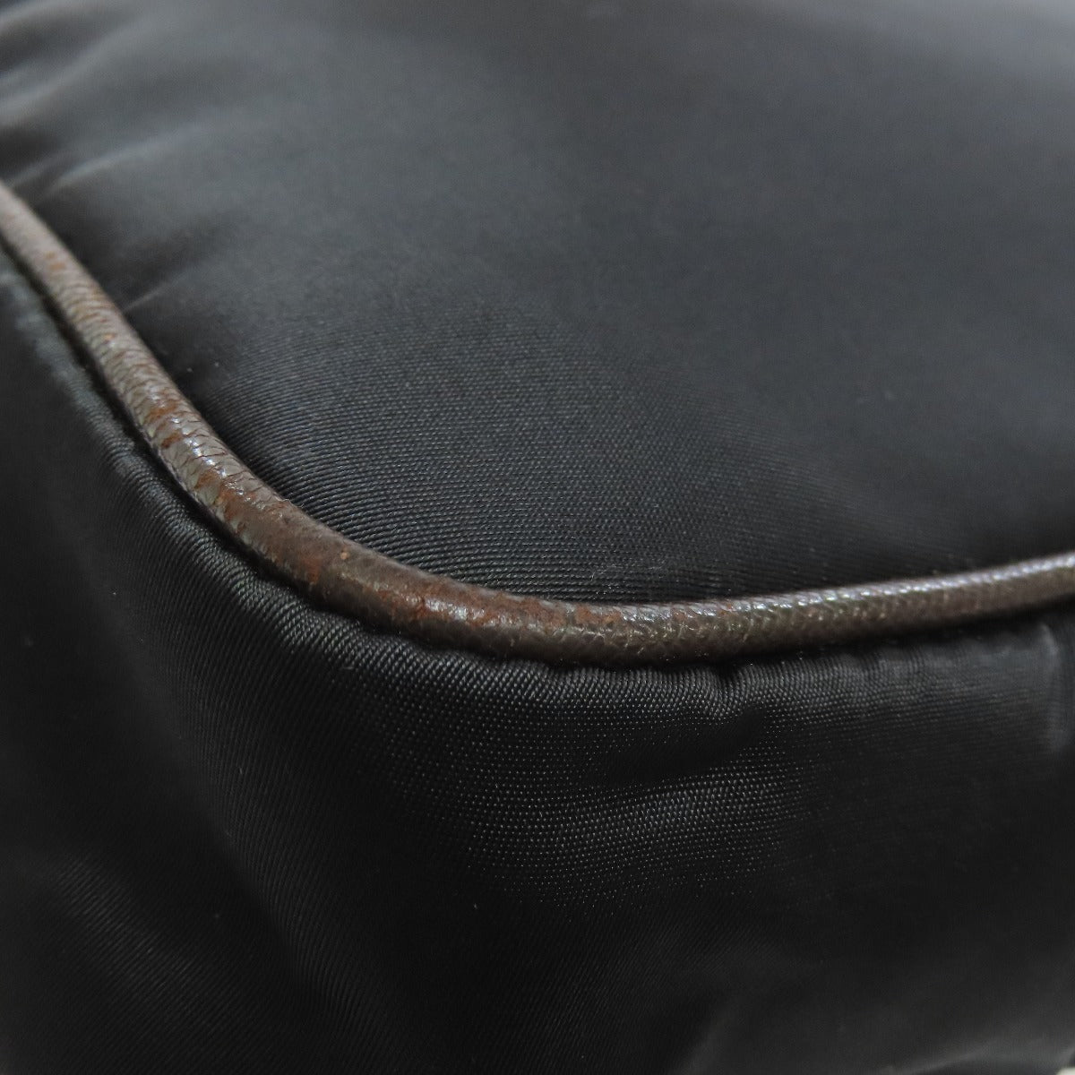 PRADA Shoulder Bag Nylon black Long shoulder