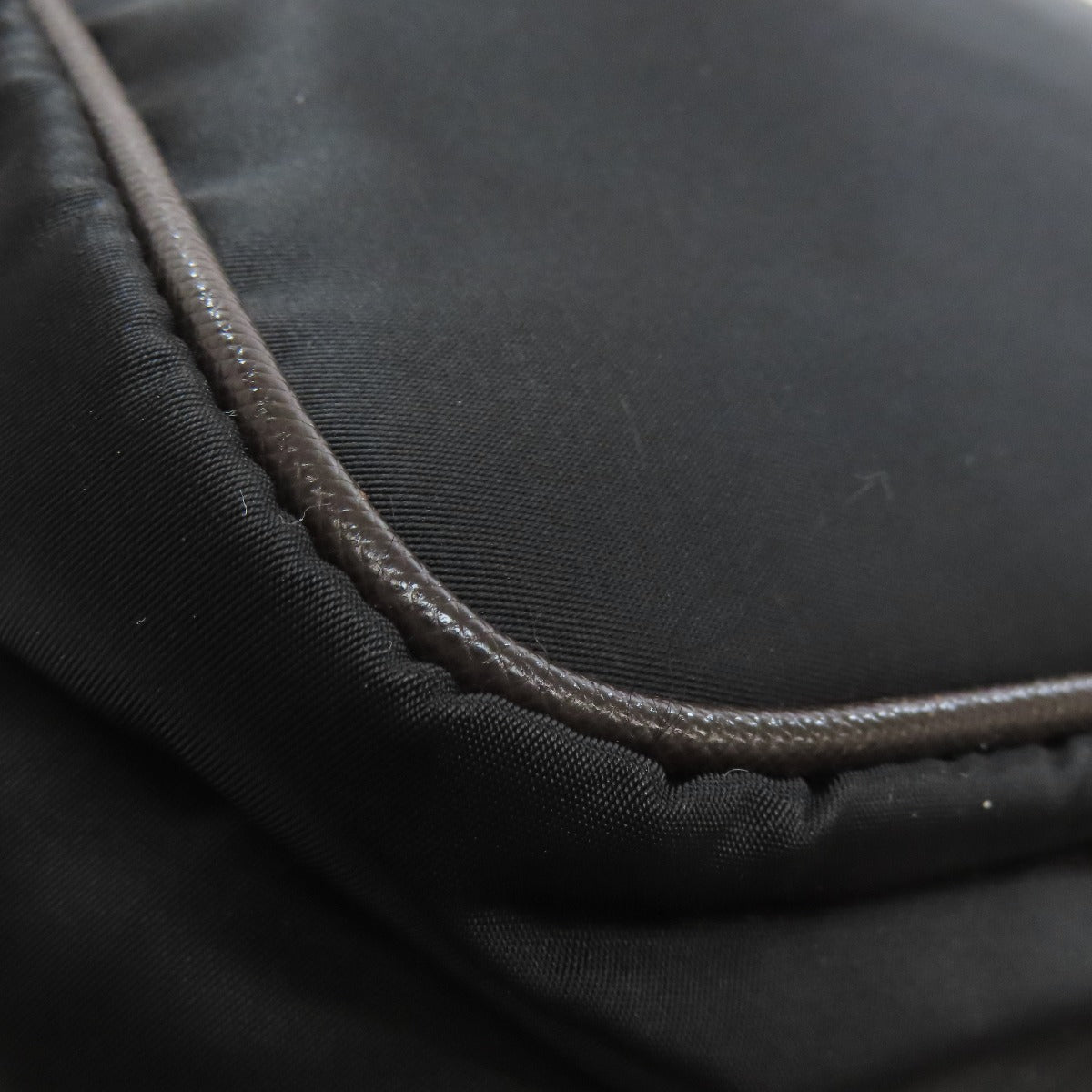 PRADA Shoulder Bag Nylon black Long shoulder