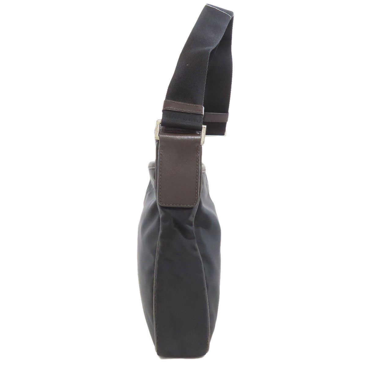 PRADA Shoulder Bag Nylon black Long shoulder