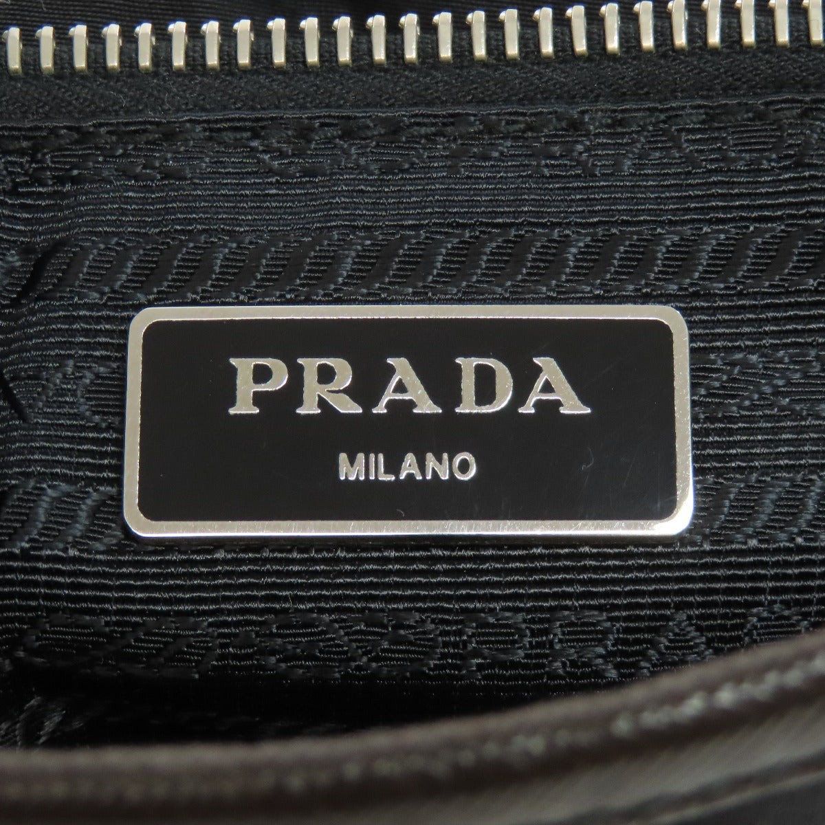 PRADA Shoulder Bag Nylon black Long shoulder