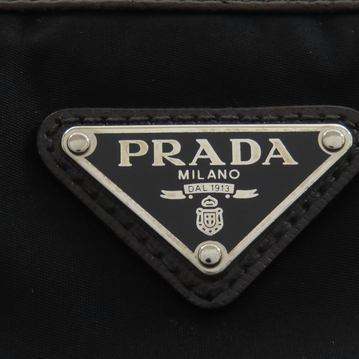 PRADA Shoulder Bag Nylon black Long shoulder